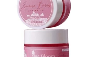 Mea Bloom Sonrisa Berry Lip Balm SPF30 PA++ (15g) | Tinted Lip Balm with Peptide, Ceramide & Hyaluronic Acid | Hydrating Lip Care with Shea Butter, Cocoa Butter & Natural Oils | Soft Pink Tint | For Women, Men & Teens