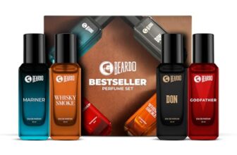 Beardo Perfumes Giftset For Men (Pack of 4 x 20ml) Whisky Smoke, Godfather, Mariner & Don Perfume | Long Lasting Perfume Fresh Fragrance | Gift for husband | Gift for boyfriend | Gift for Men | Gift for Brother | Gift for Brother