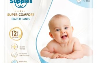 Amazon Brand – Supples Super Comfort Baby Diaper Pants | Small (4–8 kg), 70 Count | Dermatologically tested, Ultra-Thin, Soft & Breathable | Wetness Indicator, Anti-Leak, All-Night Absorbency