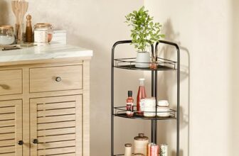 Lifelong 3-Tier Corner Shelf Rack for Kitchen, Bathroom & Living Room | Multipurpose Storage Organizer Stand for Jars,Bottles & Plants|Durable Metal Frame,Space-Saving Corner Design, Anti-Rust Finish