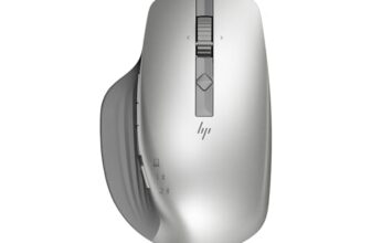 HP 930 Creator Wireless Mouse, USB-A dongle, Bluetooth 5.1, 7 programmable Buttons, Up to 4000 dpi, Pair up to 3 Devices, Rechargeable 12-Week Battery, 3-Year Warranty, 0.13 kg, Silver, 1D0K9AA