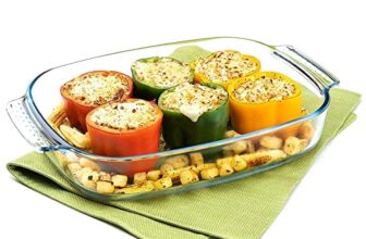 Signoraware Bake ‘N’ Serve Deep Rectangular Bakeware Safe and Oven Safe Glass Dish Tray | Borosilicate Glass Bowl Container | Microwave Oven Safe Baking (2700ml, Set of 1, Clear)