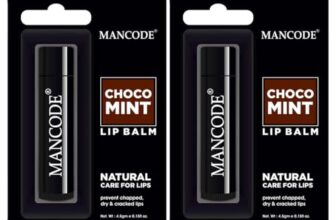 Mancode Nourishing Lip Balm, 4.5g each Pack of 2 – Choco Mint Lip Moisturizer For Dry & Chapped Lips Enriched With Castor Oil, SPF Infused Lip Care Ideal for Men