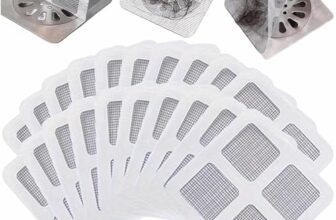 Antson Disposable Shower Drain Cover Hair Catcher Shower Drain Mesh Stickers, Bathroom, Laundry, Bathtub, Kitchen Shower Drain Floor Sink Strainer Filter Mesh (10)