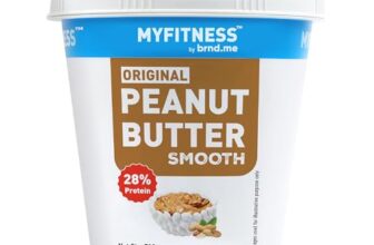MYFITNESS Original Classic Peanut Butter Smooth 510g | 21g Protein to Boost Energy | Tasty & Healthy Nut Butter Spread | Vegan | Cholesterol Free, Gluten Free | Zero Trans Fat | Creamy Peanut Butter