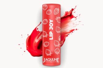 JAQULINE USA Tinted Lip Balm | Heals Moisturizes Protects Lips with SPF 22 | For Dry and Chapped Lips | Enriched with Almond Oil Vitamin E Shea Butter | 12 Hours Moisture | Strawberry Dream, 4.5g