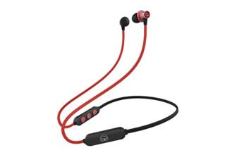 Ekko Unplug N02 Bluetooth Neckband, 15 Hours Playback Time, Bluetooth V5.1, 10 mm Driver, Twin Connect, Voice Assistance (Red)