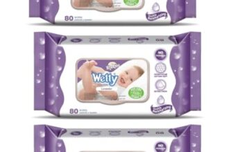 Baby Wetty wipes Lavender Pack of 3-80Pcs per pack