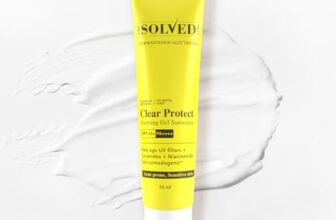 The Solved Skin Clear Protect Sunscreen SPF 50+ PA++++ | Oil-Free Fluid Gel Sunblock | Lightweight Quick Absorbing | Zero White Cast | New Gen UV Filters | For Acne Prone & Sensitive Skin (10ml)