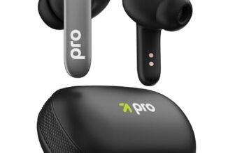 GOBOULT Y1 Pro Ear Buds Wireless 60H Playtime, 4 Mics Calling, 45ms Low Latency Gaming, Made in India,13mm Bass Driver Earbuds Buds TWS Bluetooth Wireless Earphone (Jet Black)
