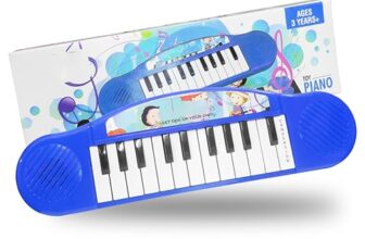 VGRASSP Multi-Function Portable Electronic Piano Keyboard Organ Piano Musical Toys for Babies and Kids Colour as per Stock