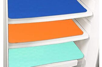 PrettyKrafts Waterproof Refrigerator Drawer Mats/Fridge Mats/Multipurpose Mats Set of 3 (Mix Color)