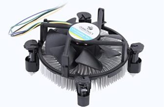 Zebronics CPU Cooling Fan | 775/1150/1155/1156 Socket | 90mm CPU Fan | Thermal paste Included