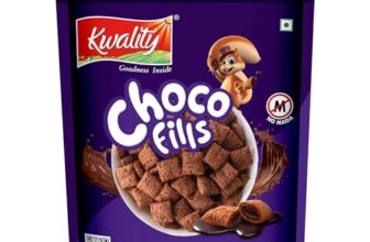 Kwality Choco Fills 250g | Chocolate Flavor, No Maida | Crunchy Bites Filled with Rich Chocolate | Healthy Food & Breakfast Cereal for Kids | High in Protein & Fiber