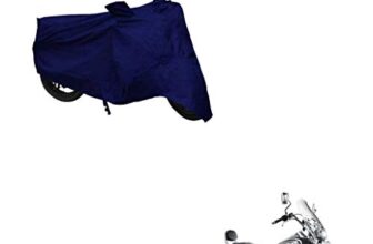 Kozdiko Dust and Waterproof Blue Matty Body Cover with Mirror Pocket for Bajaj Avenger 220 Cruise