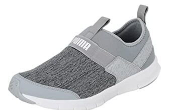 Puma Mens Knit V3 Quarry-Harbor Mist-Puma White Walking Shoe-7 UK (38883001)