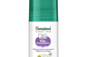 Himalaya Baby Tummy Roll On (40ml) with 5 Natural Oils including Hing, Saunf, Cardamom | Eases Tummy Discomfort & Indigestion | Pediatrician Tested | Clinically Tested