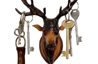 NB Crafted Wall Hanging Deer Head showpieces for Home, Living Room, Balcony, Hotel, Restaurants Decoration and Wall Mounted – Home Decors Item (Pack of 1)