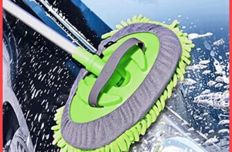 Wolpin Car Duster Microfiber Flexible Duster Car Wash | Car Cleaning Accessories | Microfiber | Brushes | Dry/Wet Home, Kitchen, Office Cleaning Brush Extendable Handle