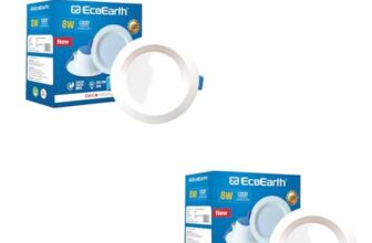 EcoEarth Bixy Concealed Downlight (Pack of 2, Warm White, 8 Watt)