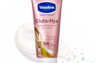VASELINE Gluta Hya Dewy Radiance Body Lotion, 330 ml, for Dewy Glowing Skin from 1st Use, with Glutathione, Hyaluron & Niacinamide, Non-Sticky Serum Burst Texture, for Women