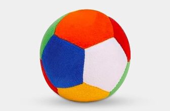 EITHEO Plush Soft Toy Ball for Baby and Kids – Super Soft Ball for Safe and Joyful Play(12cm)(Multicoloured)