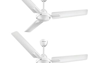 Havells 1200Mm Andria Energy Saving Ceiling Fan (4.2 stars, Pearl White, Pack Of 2)