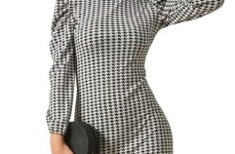 Arbiter Collection Women Mini Dress (73_Check_S) Black