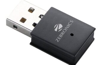 Zebronics USB300WF1 WiFi Dongle Mini Adapter,Supports 300Mbps Wireless Data Transmission Rate with Access Point Mode for Hotspot (Black)