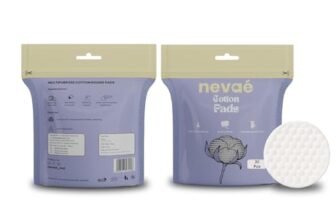 Nevae Premium Cotton Pads for Face (40 pcs) | 100% Pure Cotton | Thick, Ultra Soft & Lint-Free | Double Sided for Makeup Removal, Toner & Skincare | Pack of 2 (20 Pcs each)