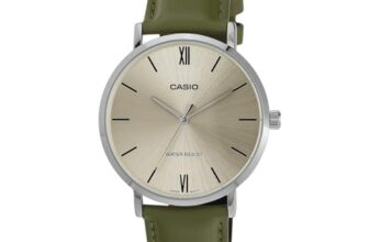 Casio Enticer Men Analog Green Dial Men MTP-VT01L-3BUDF (A2320)