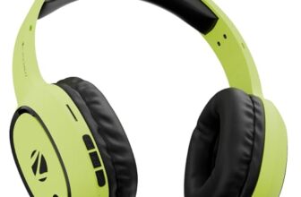 ZEBRONICS Thunder Bluetooth Wireless On Ear Headphone FM, mSD, 60hrs Playback with Mic (Neon Yellow)