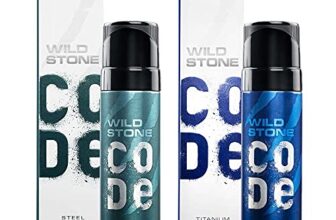 WILD STONE CODE Steel And Titanium Long Lasting No Gas Body Perfume For Men, Pack Of 2 (150Ml Each) – Spray