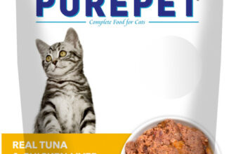 Purepet Real Tuna & Chicken Liver In Gravy Tuna 0.05 kg Wet Adult Cat Food