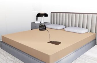 CareFoam 100% Waterproof Premium Cotton Mattress Protector | Breathable and Hypoallergenic Ultra Soft Fitted Bed Protector | Single 72 x 36 Inch, Fits 10 Inch Beige | Small beds Kids Hospital beds