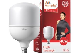 Murphy Base B22 40w LED Globe High Wattage Bulb (Warm White)