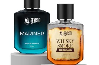 Beardo AquaFlame Perfume Set- Mariner & Whisky Smoke Firebomb Perfume for Men (50ml x 2) | Long Lasting Fragrance | Long Lasting Perfume for Men | Gift for Men | Gift for Friend