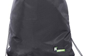 F Gear String V2 Black 11L Small Drawstring Bag for Unisex, Multi-Utility Bag for Sports/Gym/Yoga/College/Casual Backpack, Lightweight Water-Resistant, Gifts for Men, Women, Boys, Girls,Travel Bag.