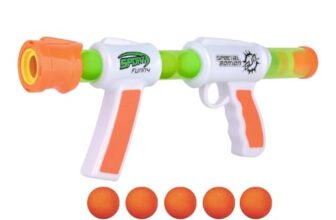 ToyBharat Sports Gun Toys for Kids 5 Years | Fun Target Shooting Blaster Gun with 5 Soft Foam Bullets | Blaze Storm Hot Fire Toy Gun for Boys, Girls, Teen, Adults | Birthday Gift – Made in India
