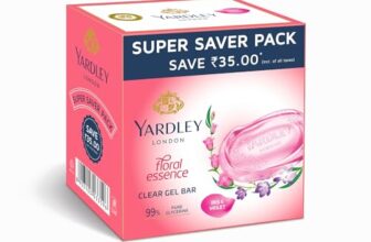 Yardley London Yardley Clear Gel Bar Iris And Violet – With 99% Pure Glycerin And Natural Floral Oils -125Gx3