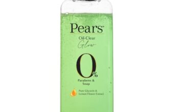 Pears 98% Pure Glycerin Oil-Clear Glow Body Wash with Lemon flower extract and 0% Parabens & Soap for an Oil-Clear Glow, 250 ml
