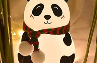 Desidiya® Panda Touch Silicone Lamp Rechargeable Multicolor Night Light for Kids, Girls & Boys | Cute Close-Eye Panda Design | Bedside Room Decor
