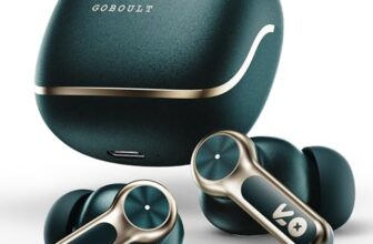 GOBOULT Raven in Ear TWS Earbuds with 70H Playtime, App Support, Quad Mic ENC, 50ms Ultra Low Latency, Dual Device Pairing, 10mm Driver, Bluetooth 5.4 Wireless Earbuds (Emerald Green)