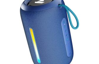 Boat Stone 352 Pro/Stone 358 Pro w/ 14W Signature Sound, Up to 12 Hours Playback, RGB LEDs, TWS Feature, Built-in Mic, BTv5.3, Free Music Streaming on JioSaavn Bluetooth Speaker (Vibing Blue)