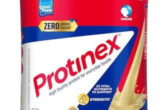 Protinex Creamy Vanilla, 400g | Get 40% daily protein requirement for strong muscles when prepared with 200ml milk | High Protein | Zero Added Sugar | Nutritional Drink for Men and Women