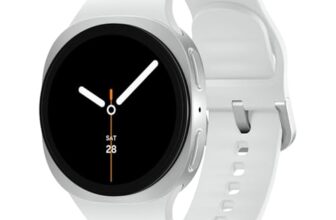 Samsung Galaxy Watch8 (40mm, Bluetooth, Silver) with 3nm Processor | Dual GPS | Sapphire Glass & Armor Aluminum | 5ATM & IP68 | BP, ECG, IHRN & Vascular Load Monitoring | Anti-oxidant Index