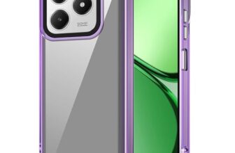 amazon basics Back Case Cover for Realme Narzo N63 (Polycarbonate, Thermoplastic Polyurethane_Purple)