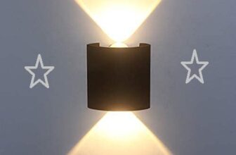 FILLISKA Metal LED Outdoor UP Down Wall Light Warm White, IP-65 Waterproof & Shockproof Body(2 Year Warranty) (MattBlack 1up + 1down)