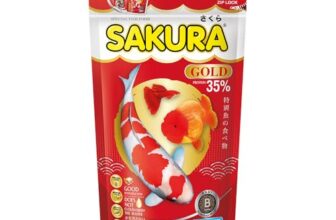 Sakura Gold Super Premium Fish Food with Vitamin Complexes + Krill & Astaxanthin in Micro 1mm Pellet 100 Gm,Small