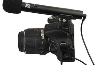 JJC SGM-185II DSLR/Video Mini Shotgun Auxiliary Unidirectional Microphone for Camera Camcorder with 3.5 Mm Mic Jack (Black)